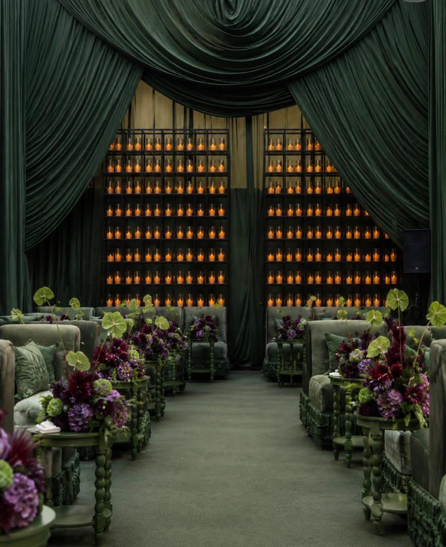 Emerald Candle Wall Ceremony