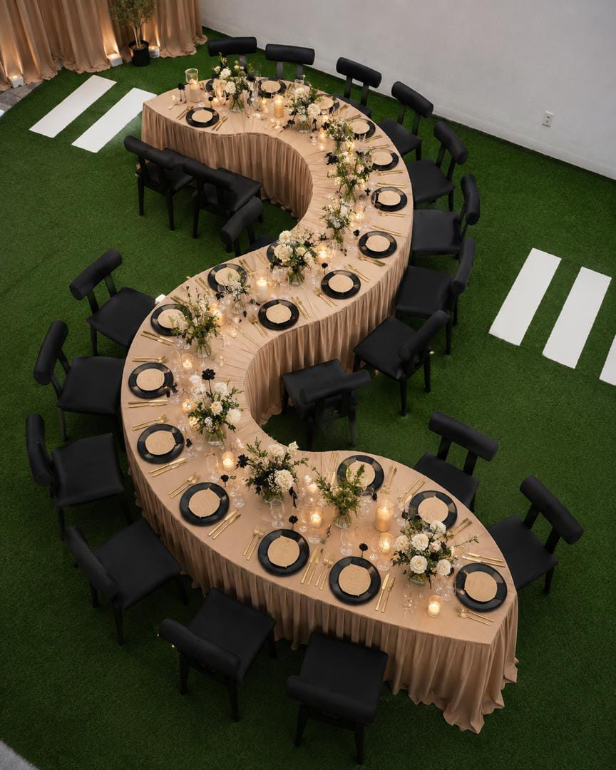 Serpentine Banquet on Emerald Lawn