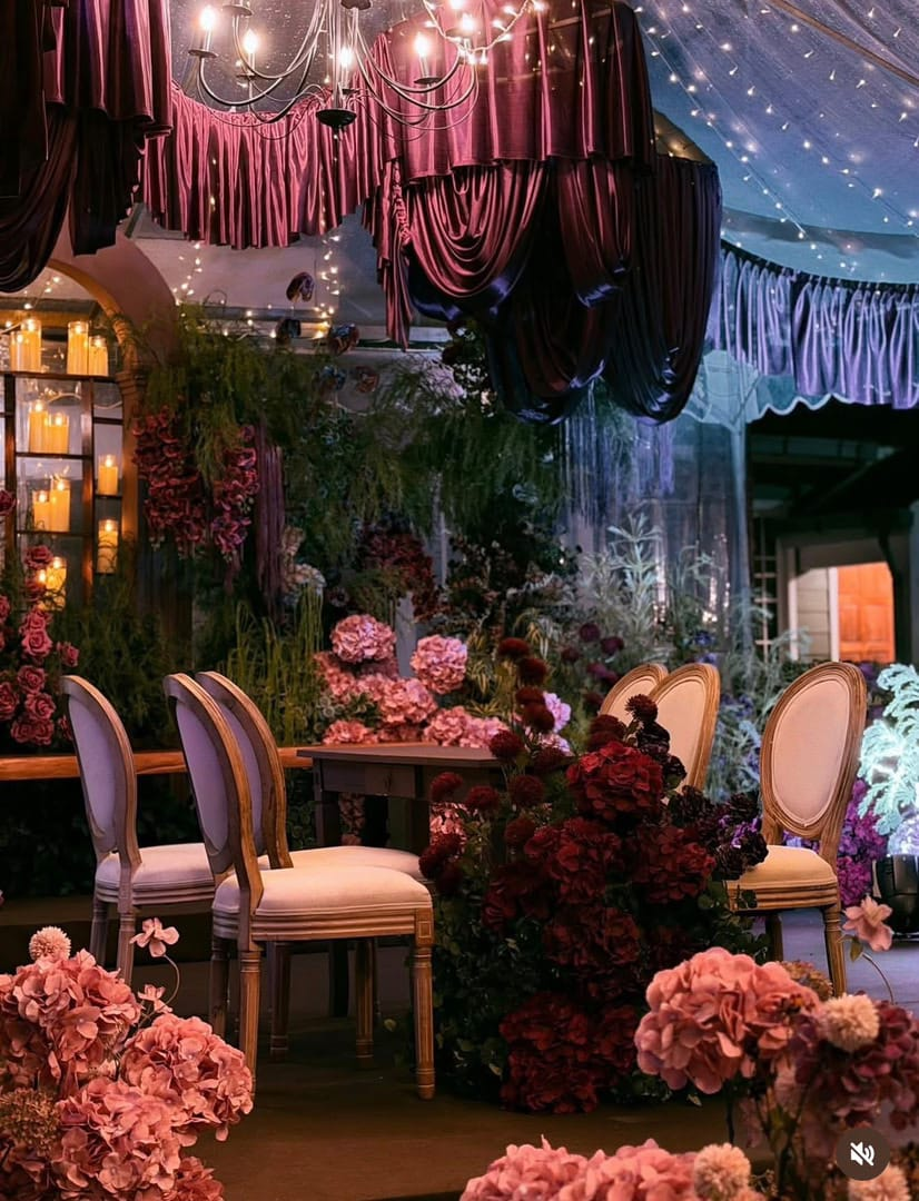 Enchanted Plum Garden Marquee