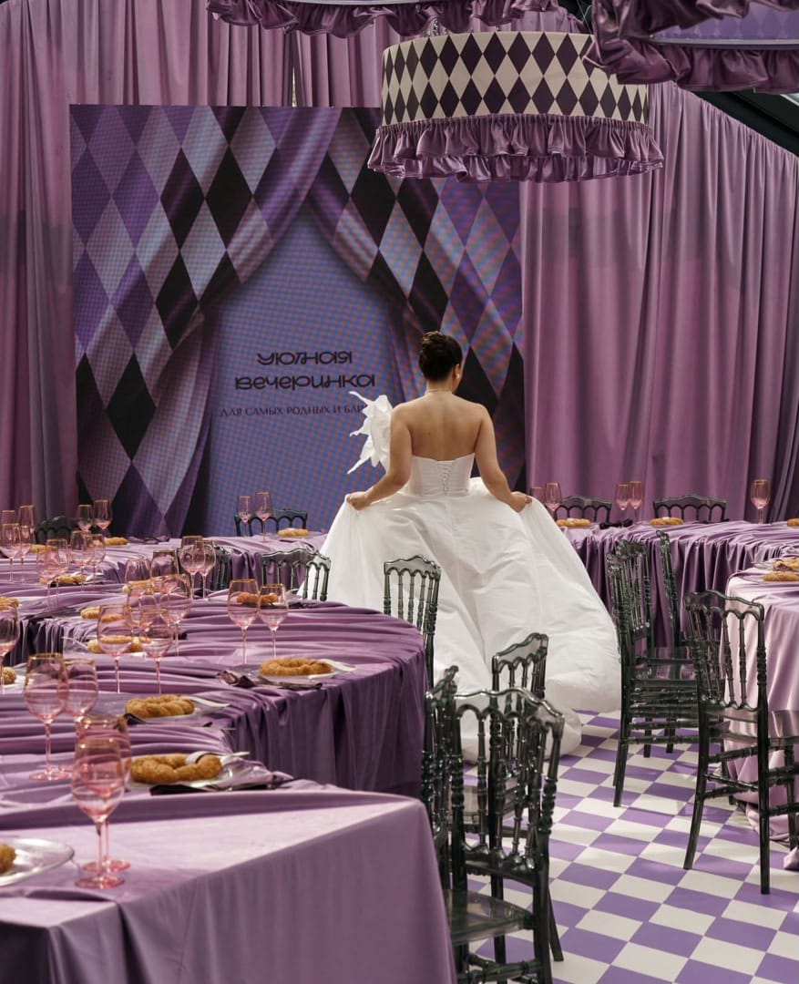 Lilac Harlequin Soirée