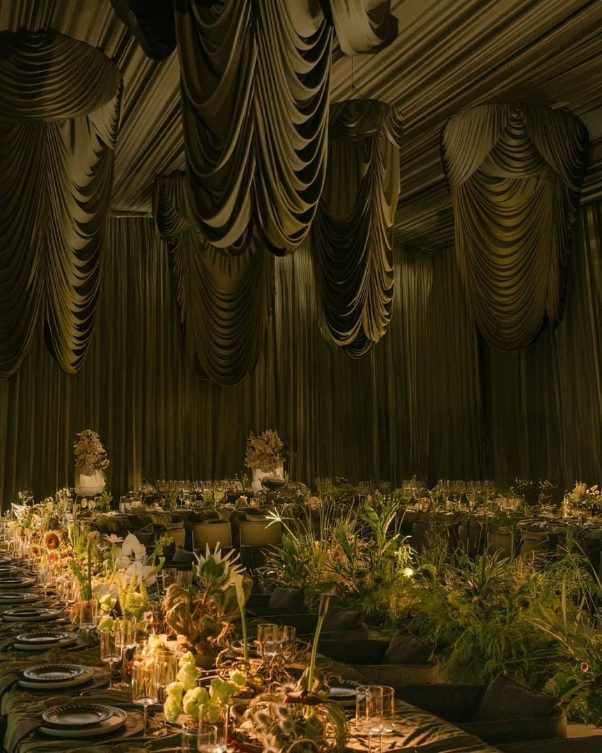 Olive Drape Banquet
