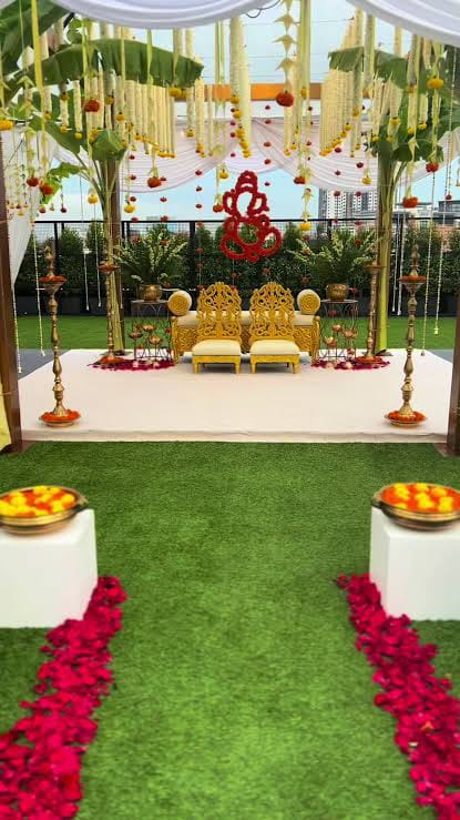 Marigold Mandap Ceremony